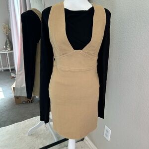 Mink pink denim dress